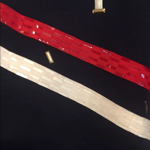 Vintage Rare HANDCRAFTED BY MARDEL Navy Red White zip bling USA 70's 80's - Picture 8 of 10